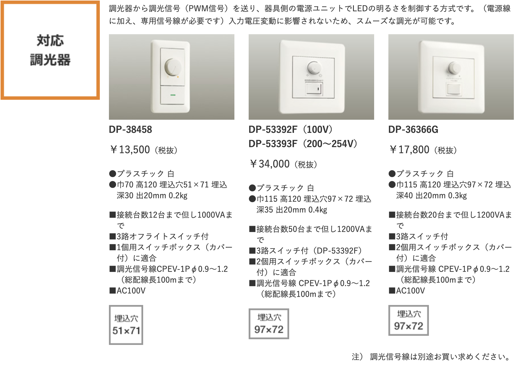 2022公式店舗 LED部品調光器 工事必要 DP38458 大光電機 照明部品、