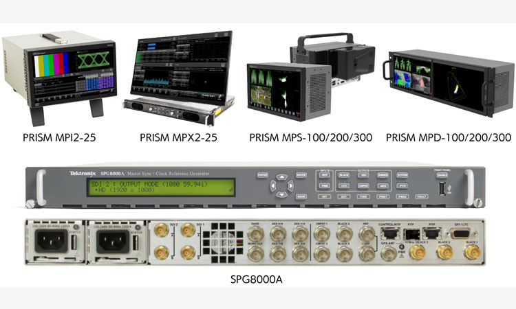 【株式会社フォトロン】Telestream社 SDI/IP･4K/8K対応波形モニタ「PRISM」、BB/PTPハイブリッド放送システム対応シンクジェネレータ「SPG8000A」取り扱いを開始の画像