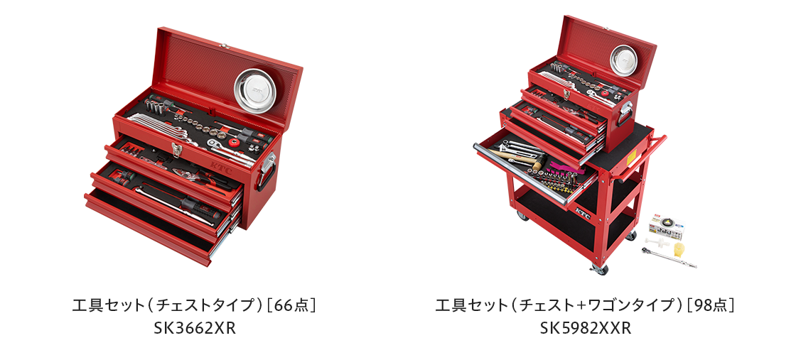 【京都機械工具】SKX0223シリーズ採用セット他工具セット16アイテム発売の画像