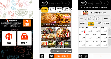 メニュー画像のイメージ図